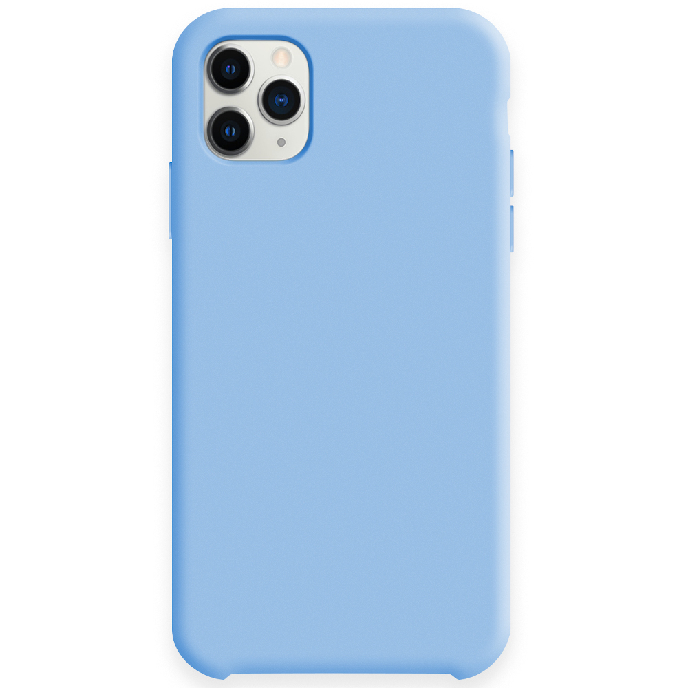 Силиконовый чехол SILICONE CASE для Iphone 11 Pro Max  №16 сине-голубой