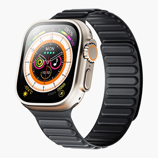 Ремешок KEEPHONE FINEWOVEN LOOP для Apple Watch 45/49MM BLACK