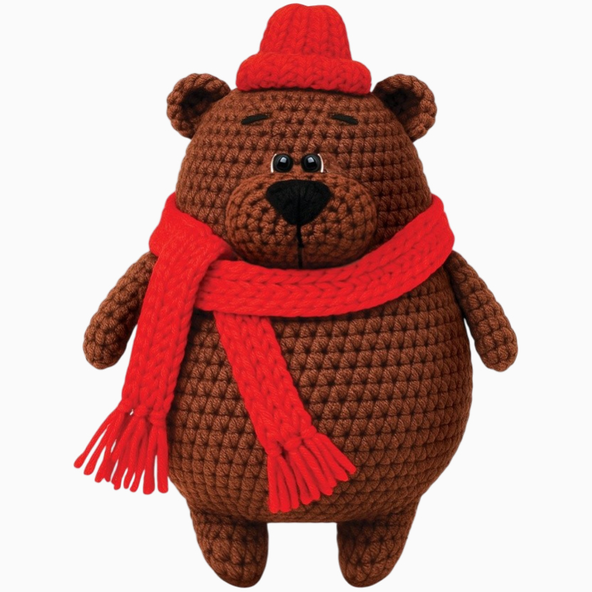 Амигуруми: Медвежонок», 15 см