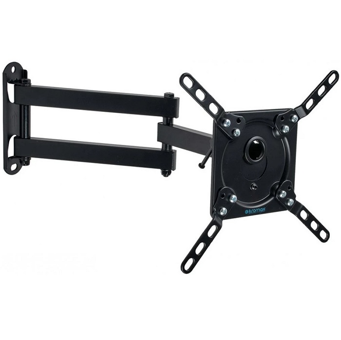 Кронштейн KROMAX DIX-14 black, настенный, поворотно-выдвижной и наклонный