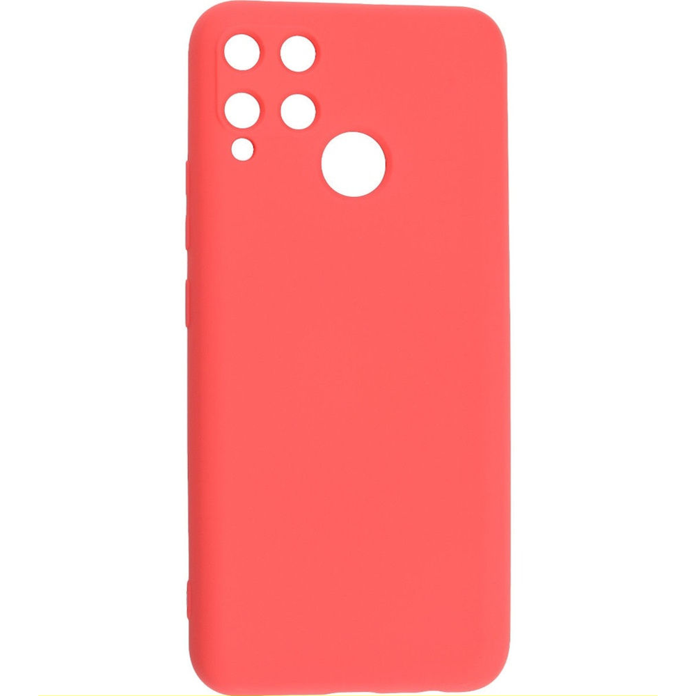 Задняя накладка SILICONE CASE Soft Matte для Realme C15 красный