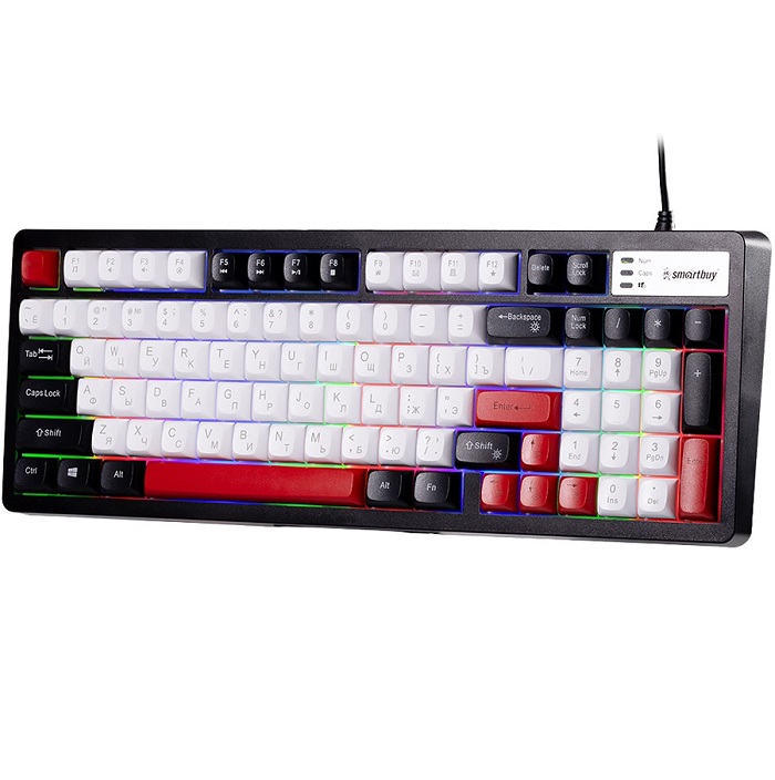 Клавиатура SMARTBUY Rush Z37 черно-белая (SBK337UWK)