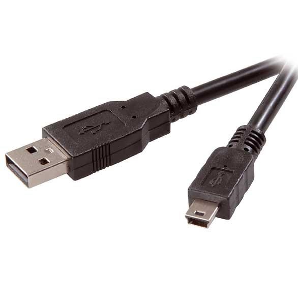Кабель USB <--> miniUSB 3м TELECOM черный