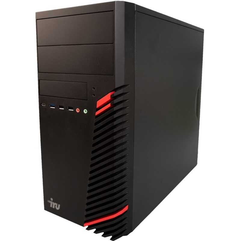 Системный блок IRU Home 310H6SE MT (Intel Core i3-12100/ 16Gb/ SSD 1Tb/ DOS)  (1994647) , черный