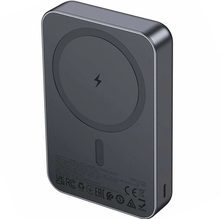 Внешний АКБ HOCO Power Bank J160A (10000 mAh) Magsafe, metal gray