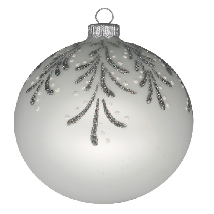Шар "Заснеженная ветвь 1",100мм, в подарочной упаковке КУ-100-194148/1