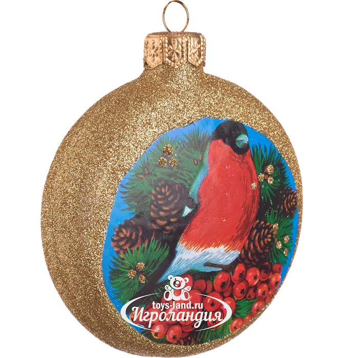 Медальон "Снегирь", 80 мм., в подарочной упаковке, КУ-80-224052