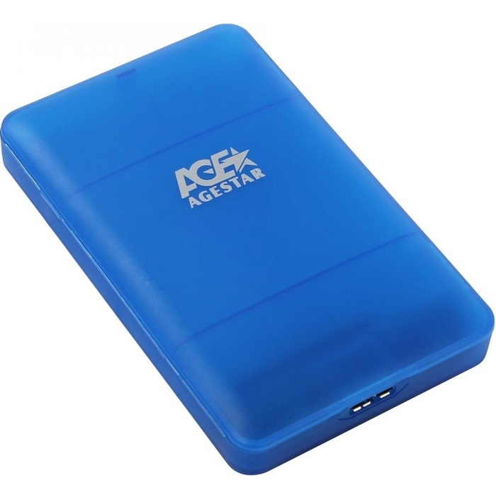 Внешний корпус 2.5" SATAIII для HDD/SSD AgeStar 3UBCP3 синий