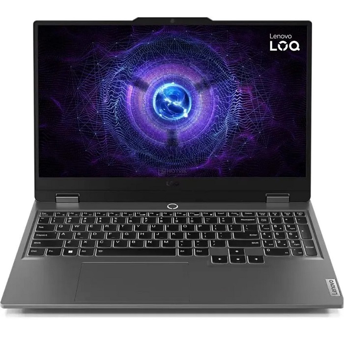 Ноутбук игровой 15.6" Lenovo LOQ 15ARP9 (AMD Ryzen 5-7235HS/ 16 ГБ/ SSD 512ГБ/ RTX 3050/ DOS) (83JC0058RK), серебристый