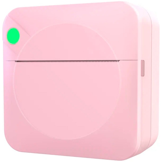 Детский мини-принтер для фотографий Kid Joy, 200DPI, Bluetooth 5.1, (C17), розовый
