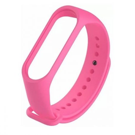 Силиконовый ремешок для XIAOMI MI Band 5 ярко-розовый