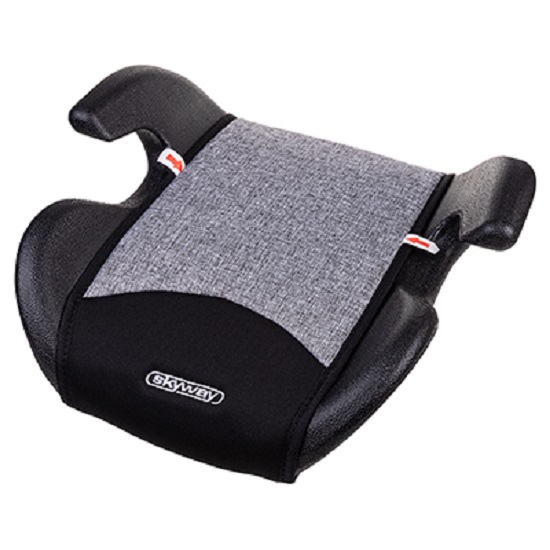 Бустер автомобильный детский Skyway «Школьник 3», группа 2/3 (15-36 кг), цвет чёрно-серый