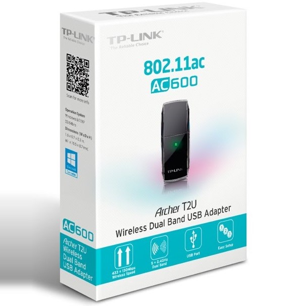 Адаптер WiFi TP-Link Archer T2U AC600