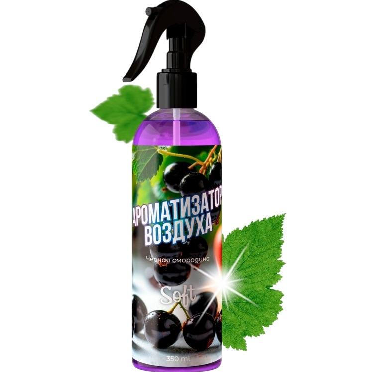Ароматизатор Clean&Green Soft "Black currant/Черная смородина" (триггер) 350 мл