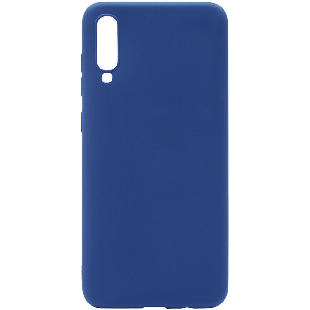 Задняя накладка ZIBELINO Soft Matte для Samsung Galaxy A70 (синий)