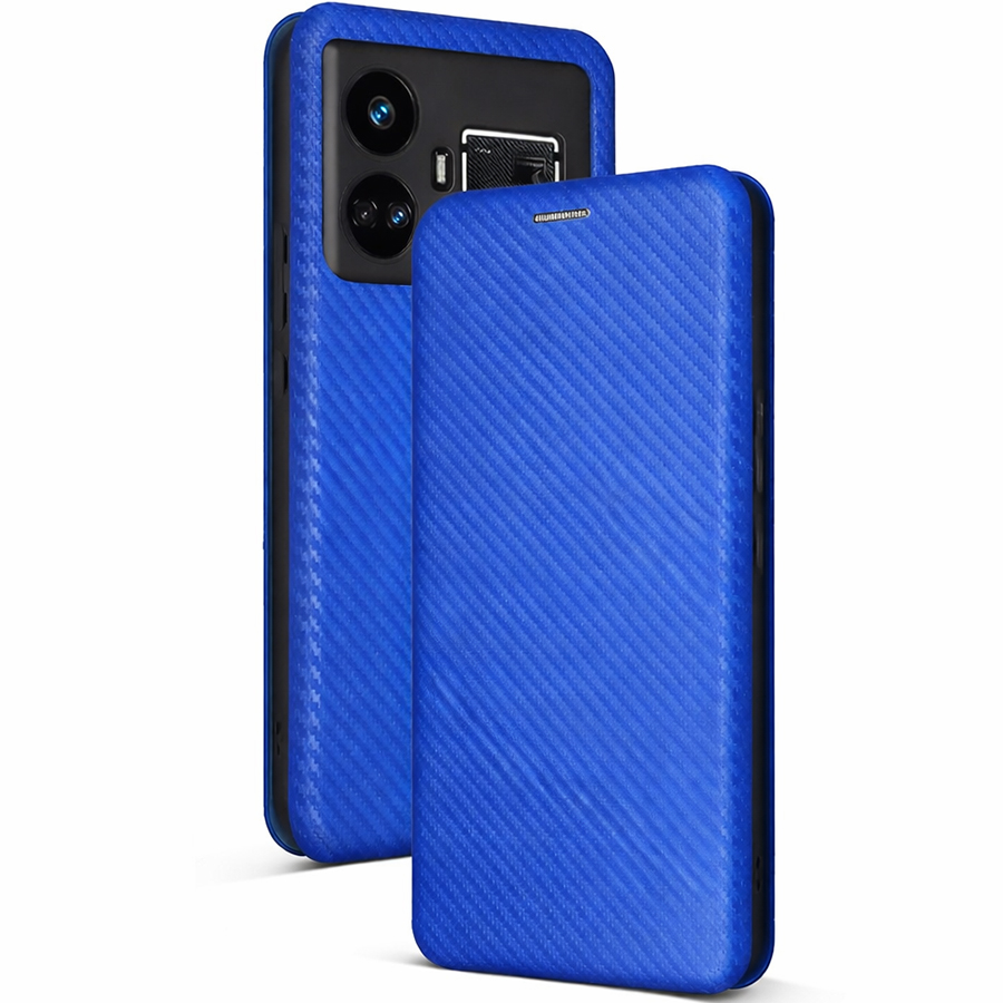 Чехол футляр-книга CHESS для Honor X9C _2025 синий, карбон