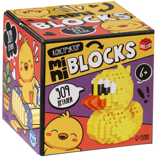 Конструктор «Mini Blocks. Уточка», 309 деталей 10869341