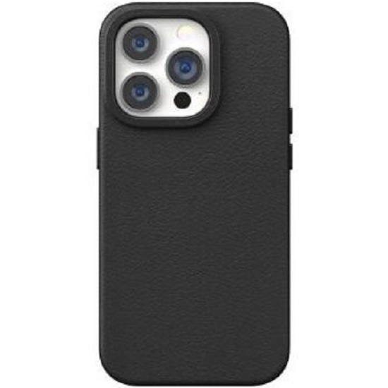 Задняя накладка PULOKA для iPhone 14 Pro Max Classic 301 экокожа (Black)