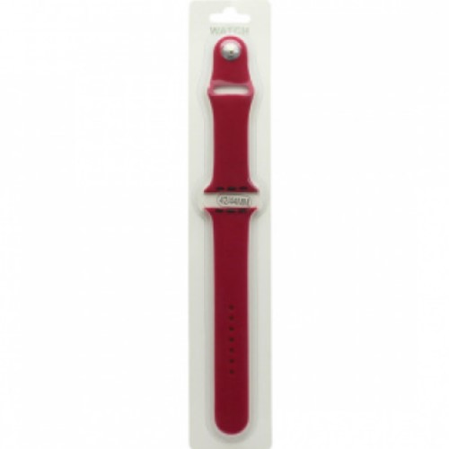 Силиконовый ремешoк MOBI для Apple Watch 38/40mm вишневый (035) (L)