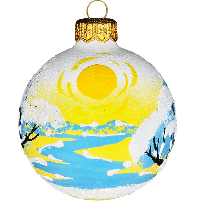 Шар "Восход солнца", 65 мм., в подарочной упаковке, КУ-65-224237