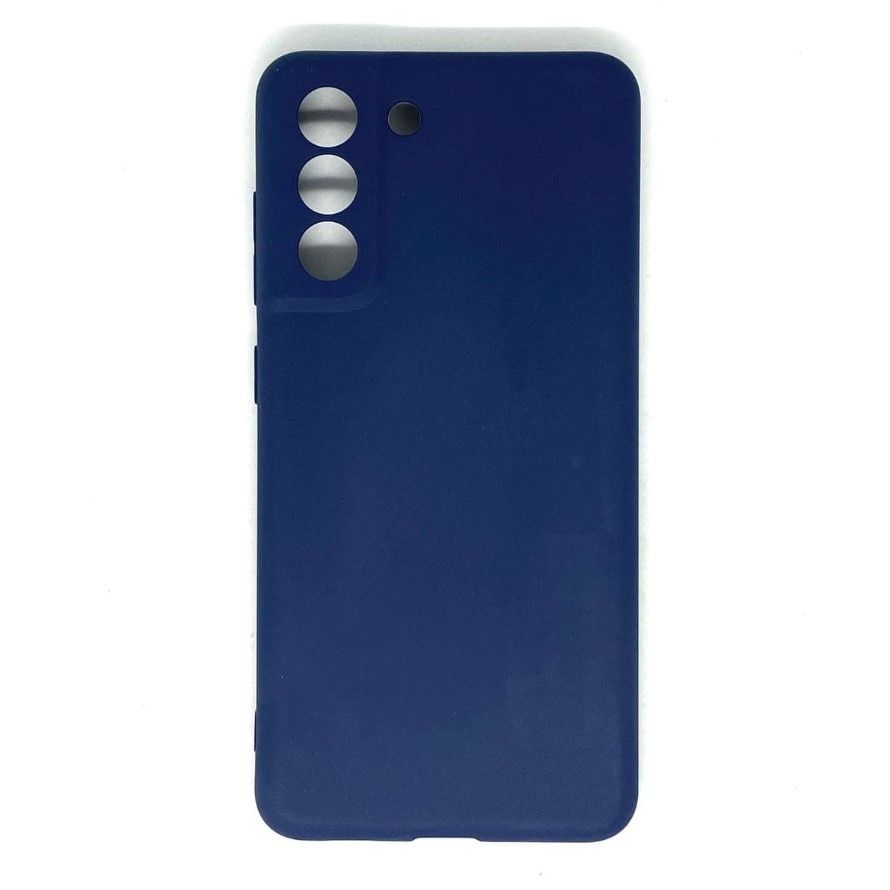 Силиконовый чехол MOBIS для Samsung Galaxy S21FE матовый (Темно-синий)