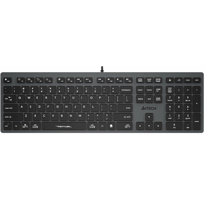Клавиатура A4TECH Fstyler FX50 серый