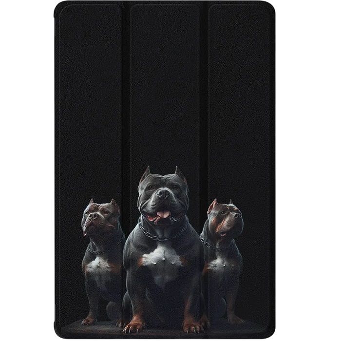 Чехол футляр-книга ZIBELINO для iPad 2025 (A16)/Apple iPad 10 2022 (A3354/A3355/A3356/A2696/A2757/A2777) 10.9" (черный) 1440 ГОРДЕЛИВЫЕ ПИТБУЛИ