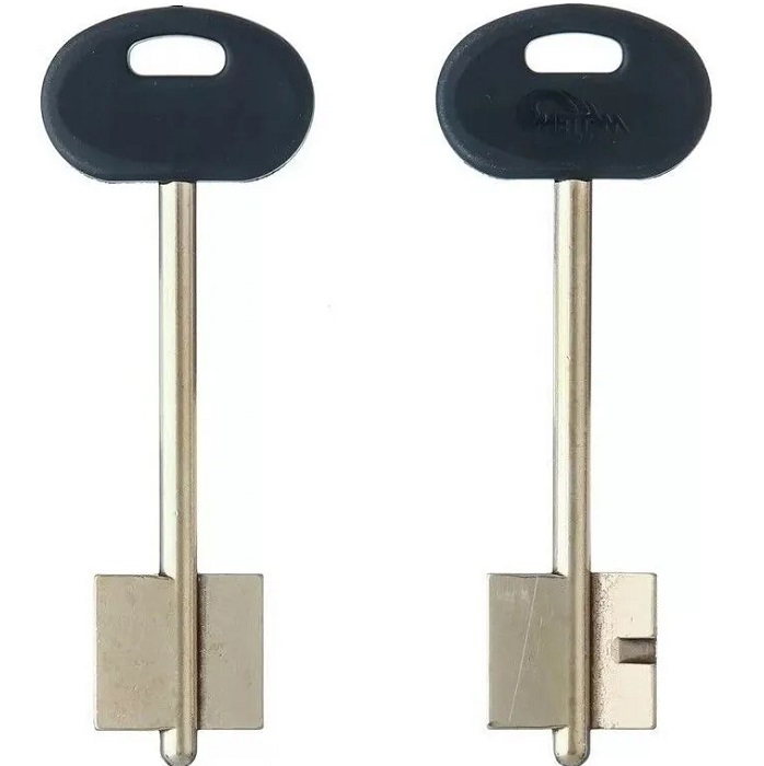 Заготовка ключа Меттэм-9 98*22,2*20,2 мм, лат., с пластиком, б/п