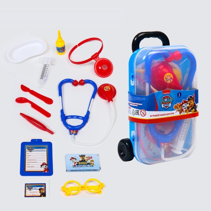 Набор доктора игровой, Paw Patrol, 12 предметов в чемоданчике