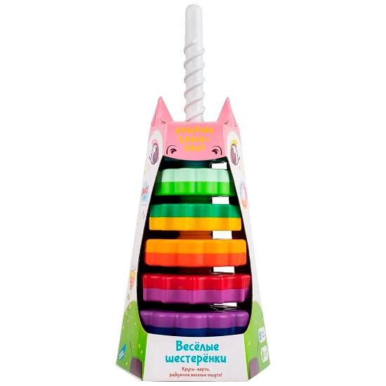 Пирамидка "Веселые шестеренки" SPIN01V