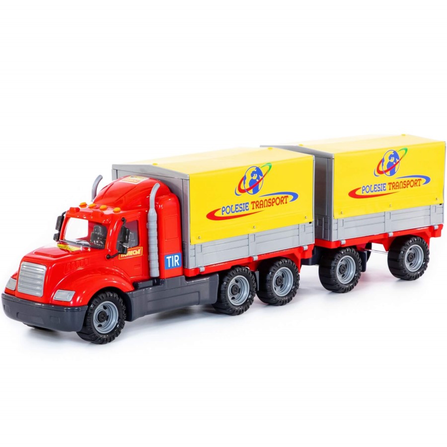 Автомобиль ПОЛЕСЬЕ Майк бортовой тентовый с прицепом 55583