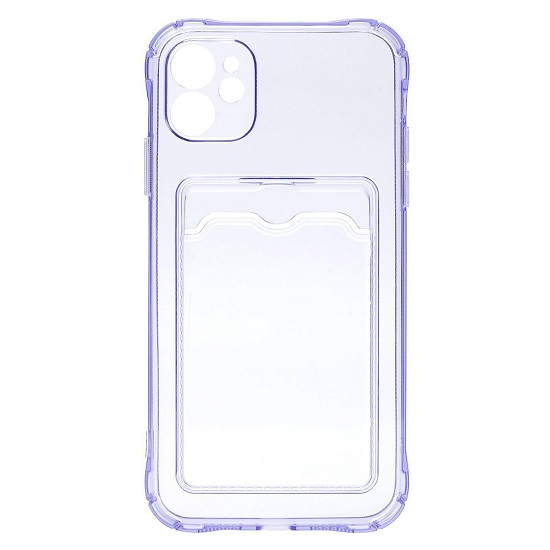 Задняя накладка SC276 для iPhone 11 (violet) с карманом для пластиковых карт