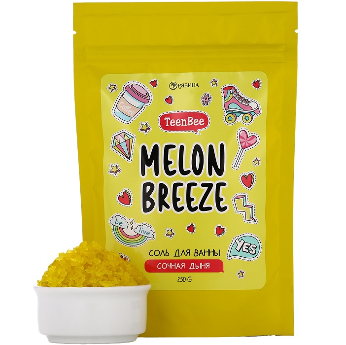Соль для ванны, аромат дыни 250 г, TEEN BEE 10865719