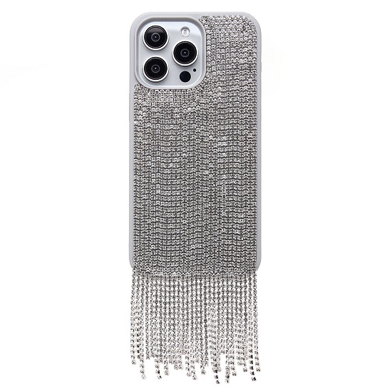 Задняя накладка PC095 POSH SHINE для iPhone 15 Pro Max кристальный водопад (white titanium) (237155)