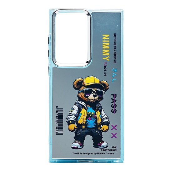 Задняя накладка PC092 для Samsung Galaxy S23 Ultra (мишка) (transparent)