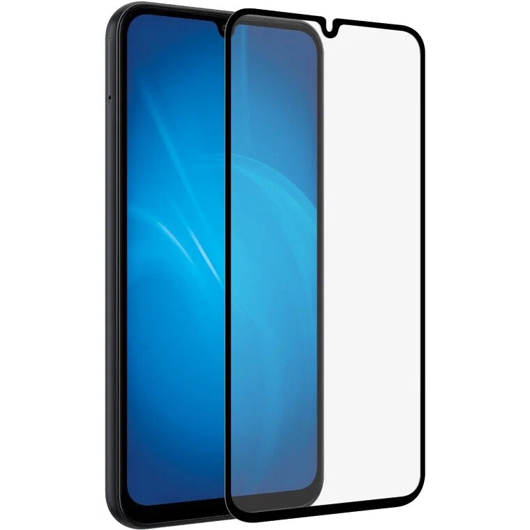 Противоударное стекло DF для Samsung Galaxy A24 (4G) DF sColor-136 (black)