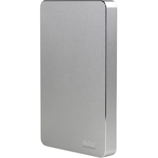 Внешний жёсткий диск 2.5" 2Tb NETAC K330  (NT05K330N-002T-30SL), USB 3.0, алюминиевый корпус, серебристый