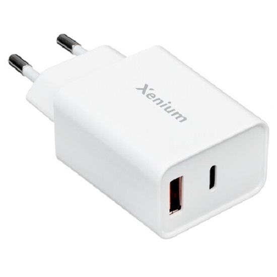 Сетевое ЗУ 1USB/1Type-C XENIUM CCX252CW/00 белый, 25Вт