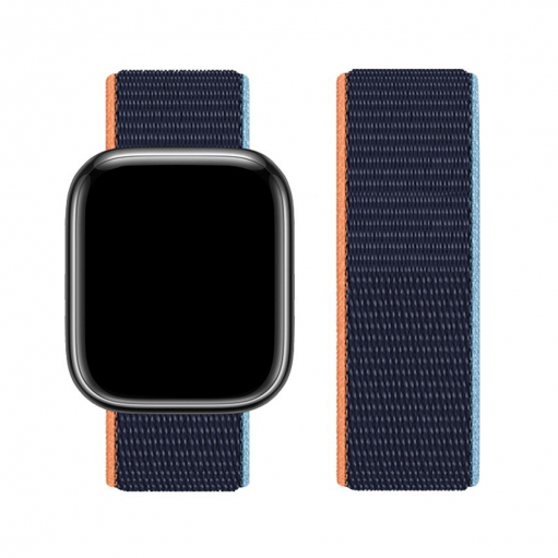 Нейлоновый ремешок HOCO WA02 Original для APPLE Watch 42/44/45/49mm, тёмный, синий