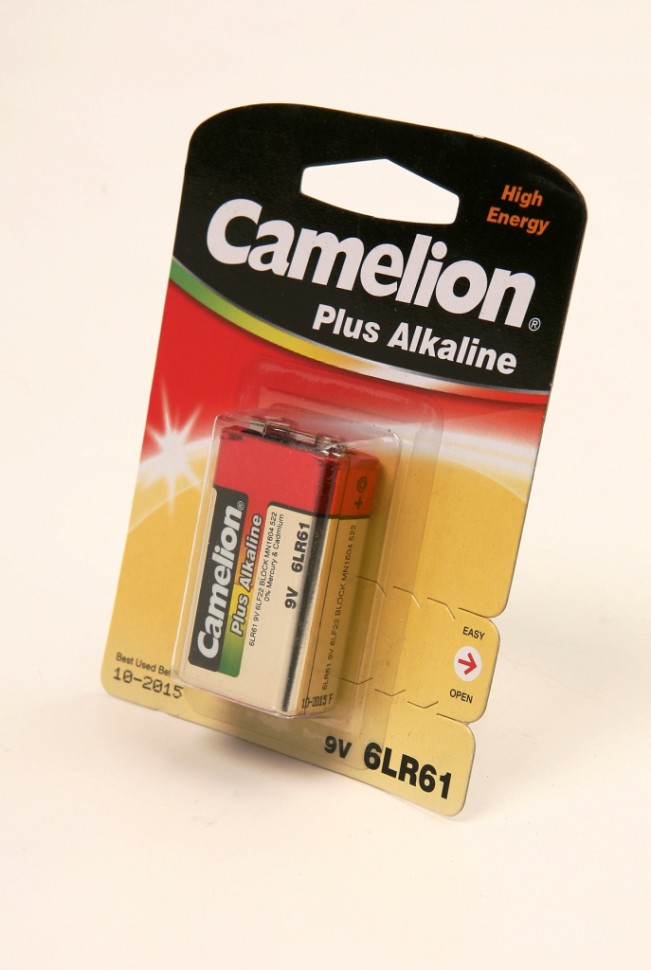 Элемент питания CAMELION крона 6F22 BL-1(12)