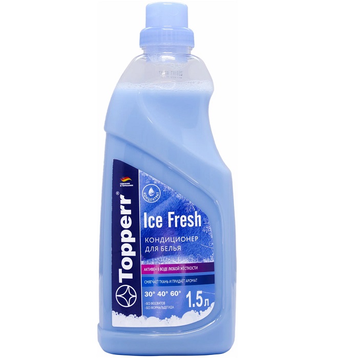Кондиционер-концентрат для стирки белья TOPPERR U5555, классик "Морозная свежесть",1500мл