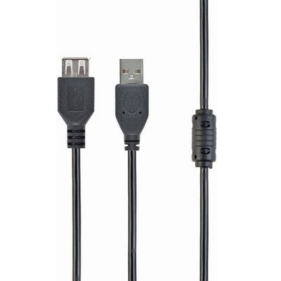 Кабель-удлинитель USB  1.8 м FILUM черный (FL-CPro-U2-AM-AF-F1-1.8M)