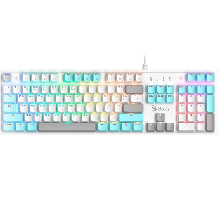 Клавиатура A4Tech Bloody S510N USB белый