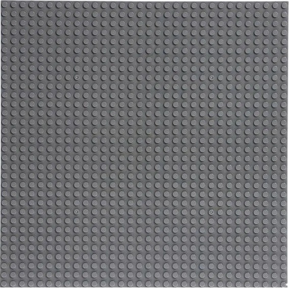 Пластина-основание для конструктора, 25,5 × 25,5 см, серый