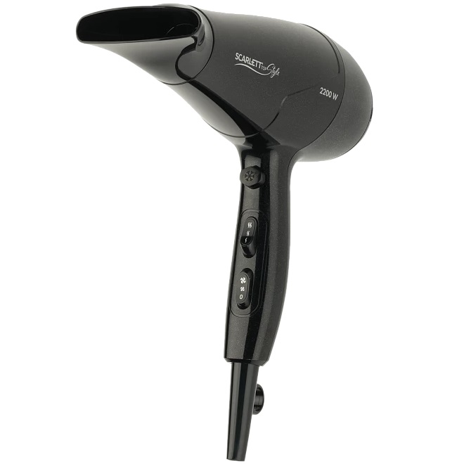 Фен SCARLETT SC-HD70I63 черный блеск