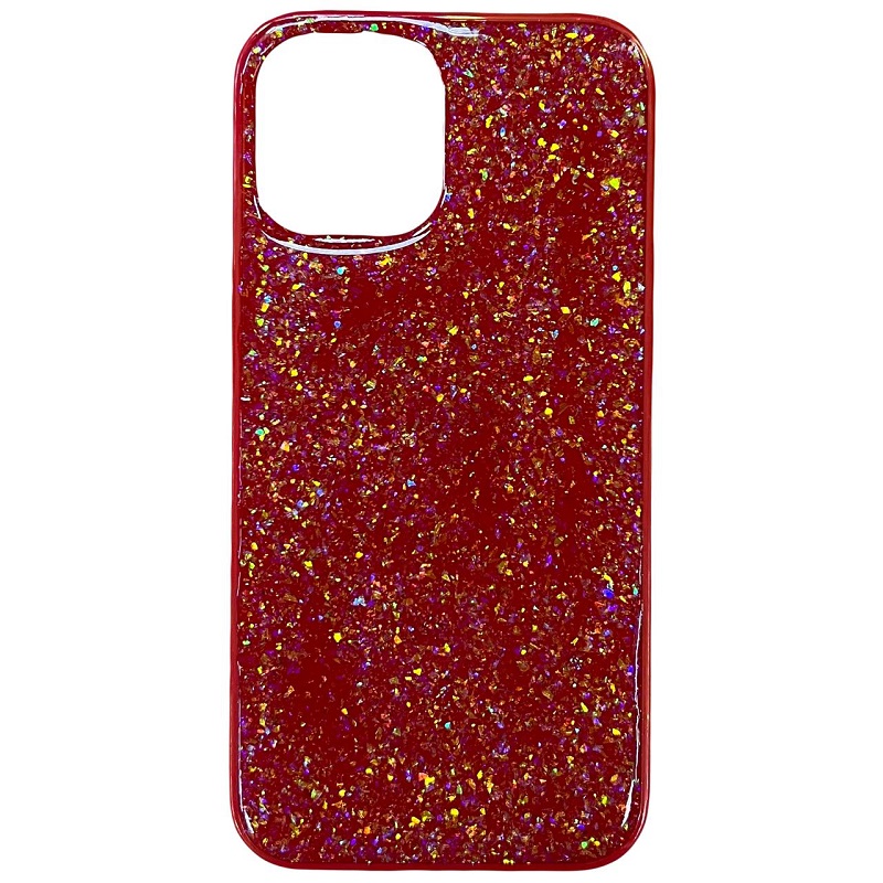 Задняя накладка MOBI для iPhone 12 Pro Max (Красный), блестящая