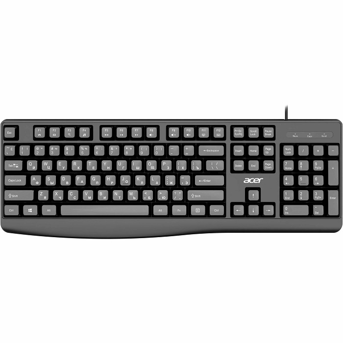 Клавиатура ACER OKW301 черный USB (ZL.KBDCC.01A)