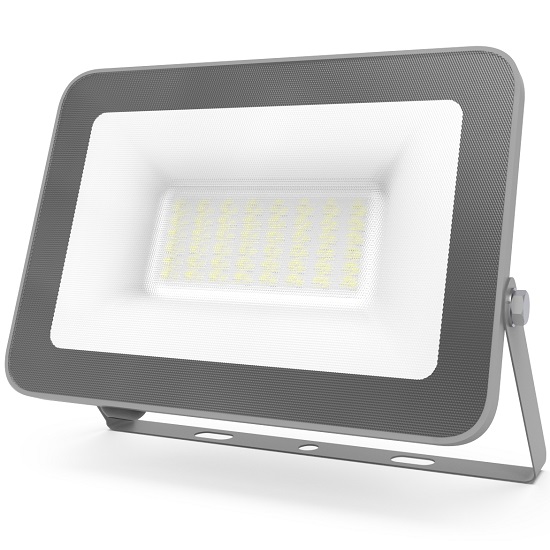 Прожектор светодиодный ДО 30 Вт 3600 лм 6500К AC 220В IP65 128х28х160мм матрированное закаленное стекло Qplus Gauss