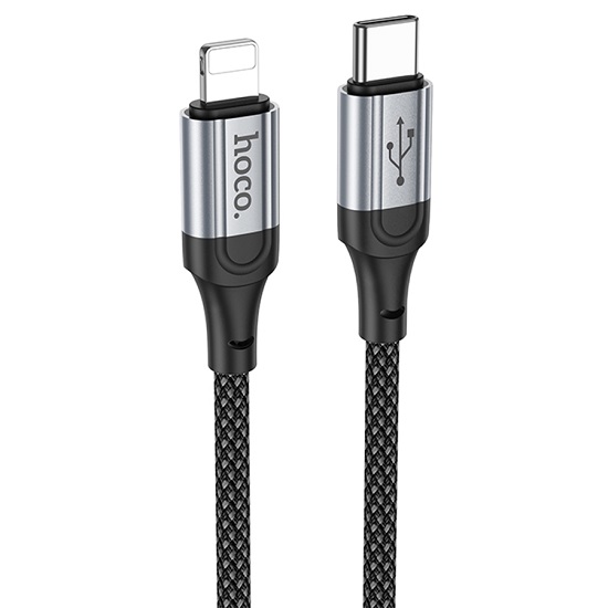 Кабель Lightning <--> Type-C  1.0м HOCO X102 Fresh, черный, 27Вт