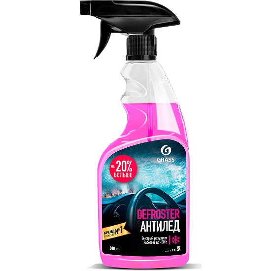 Размораживатель стекол и замков Антилёд GRASS DEFROSTER, 600мл /110404